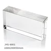 Jingyage 50x100x200mm Polished Solid Clear Crystal Glass Bricks Blocks For Hotel Wall Partition