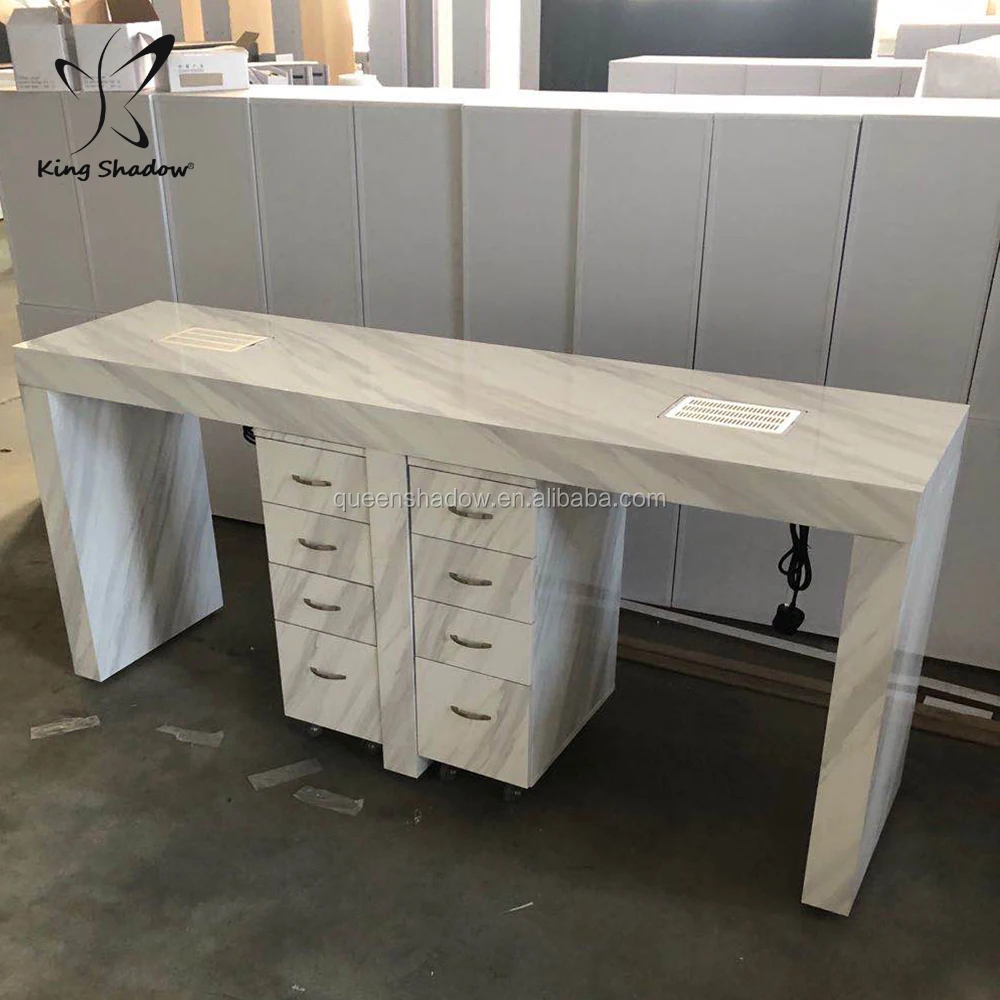 Beauty Nail Salon Furniture Package Nail Bar Desk Manicure Table Used Pedicure Chairs Luxury