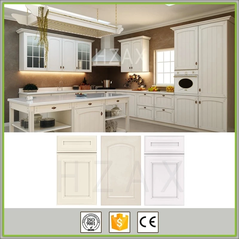 Modern Simple Designs White Painted Shaker Solid Wood Kitchen Cabinet