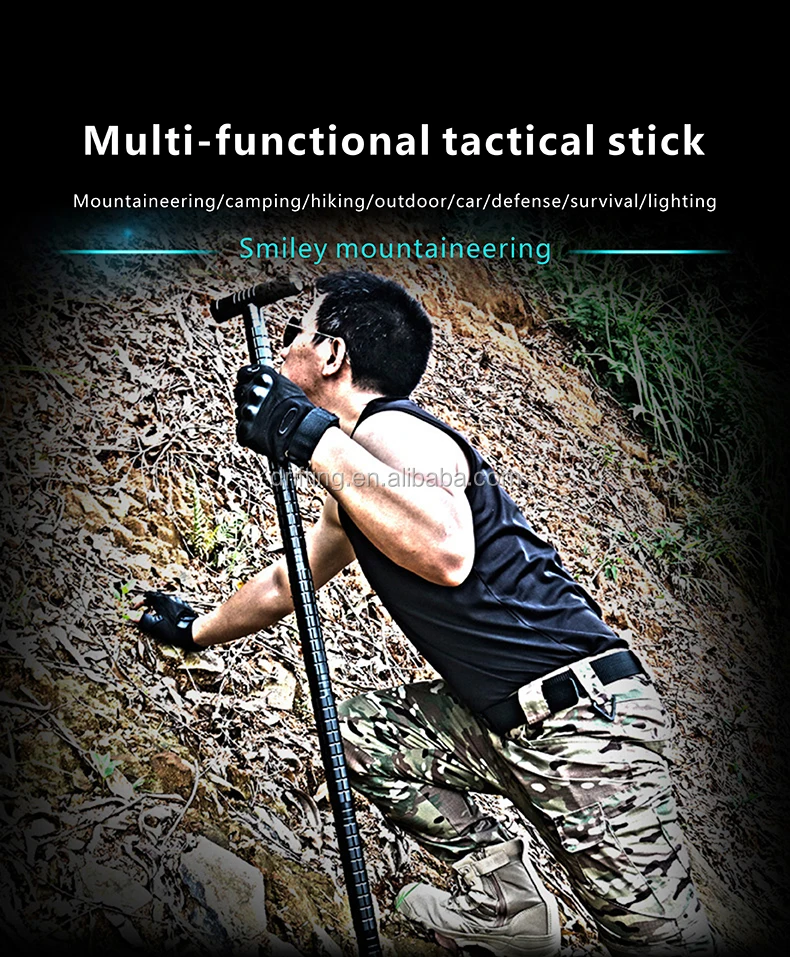 Cheap Price Selfdefense Histle Hammer Walking Stick Knife Self Defense