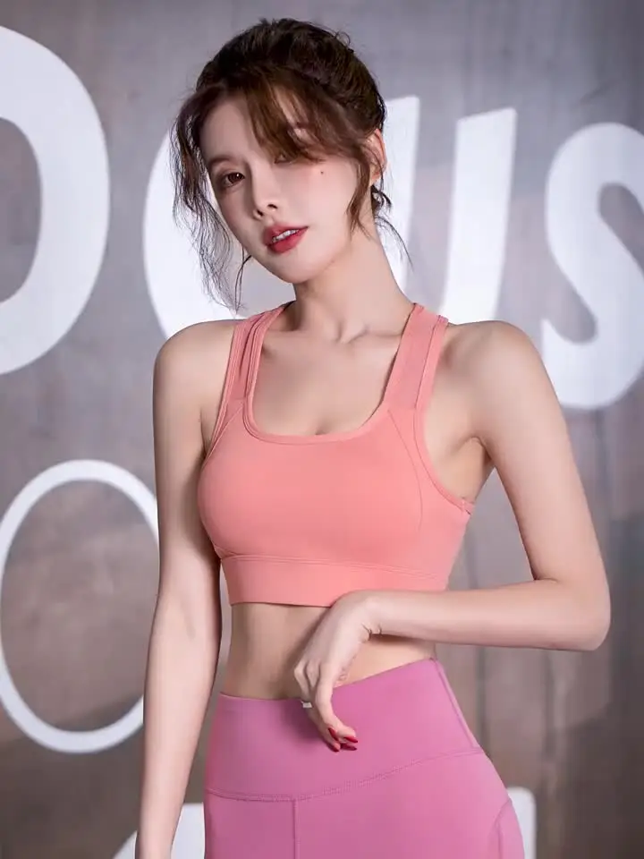 Women's New Summer Sports Bra Vest Anti-Shock Fitness Running Gear
