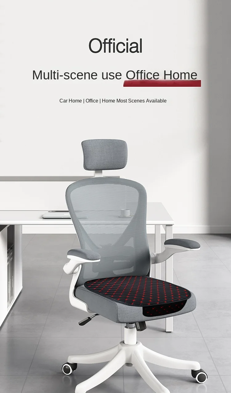 Cross-Border Amazon Leather Embroidered Non-Slip Single-Piece Seat Cushion Four Seasons Universal Tie-Free Four-piece Cushion details