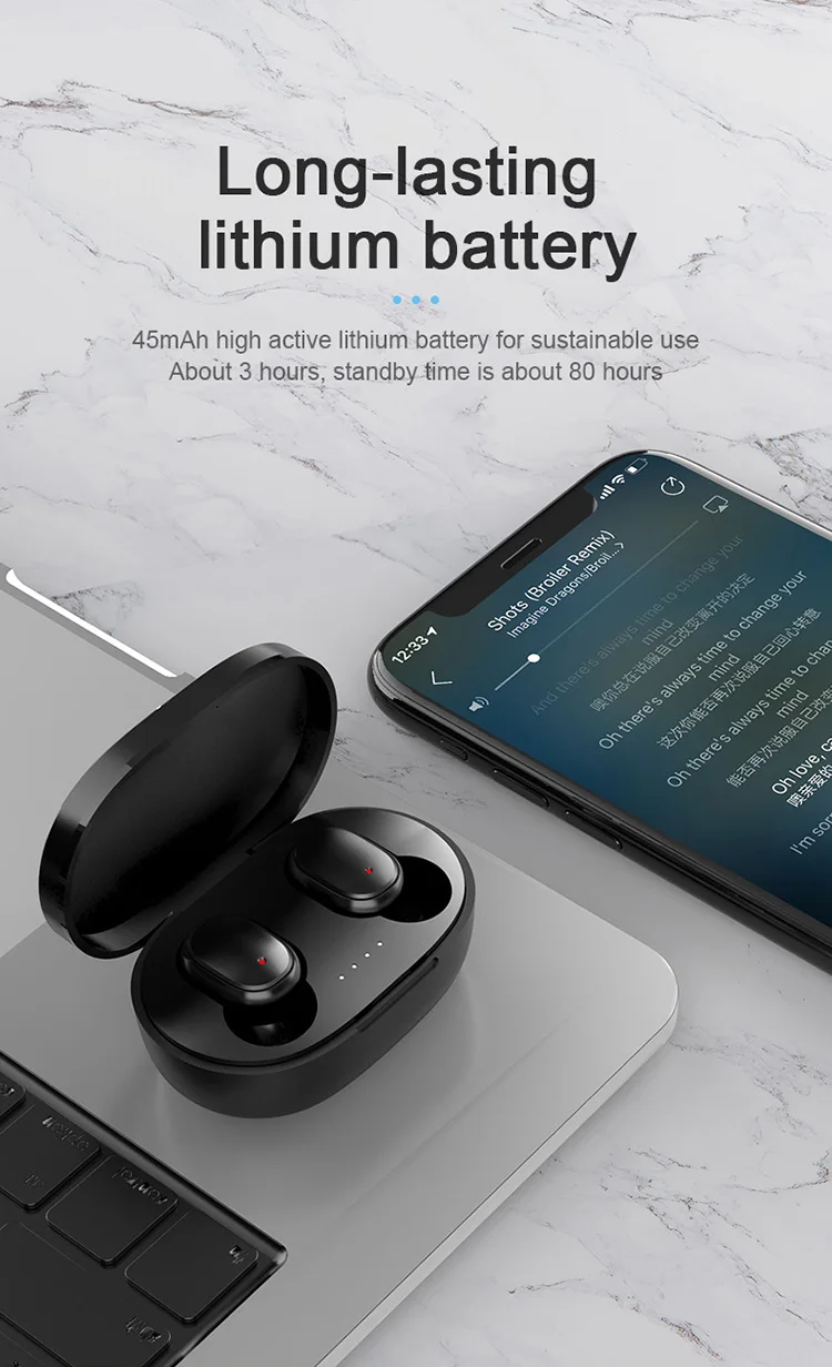 TWS A6S Pro Bluetooths 5.0 Wireless Earphone Hifi Sound Stereo Headphones Noise Cancelling Gaming Headset - ANKUX.COM