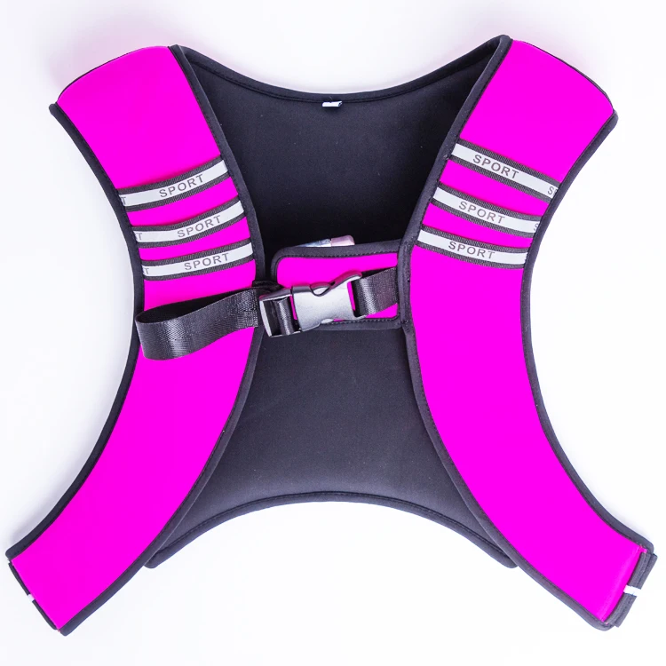 Body Building Weight Jacket Neoprene Sand Filled Weightbearing Vest Fitness Exercise Colorful