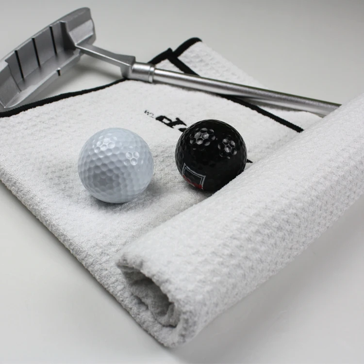 Large Size Super Absorbent Golf Towel Microfiber Waffle Towel With Centered Slit Buy Disc Golf