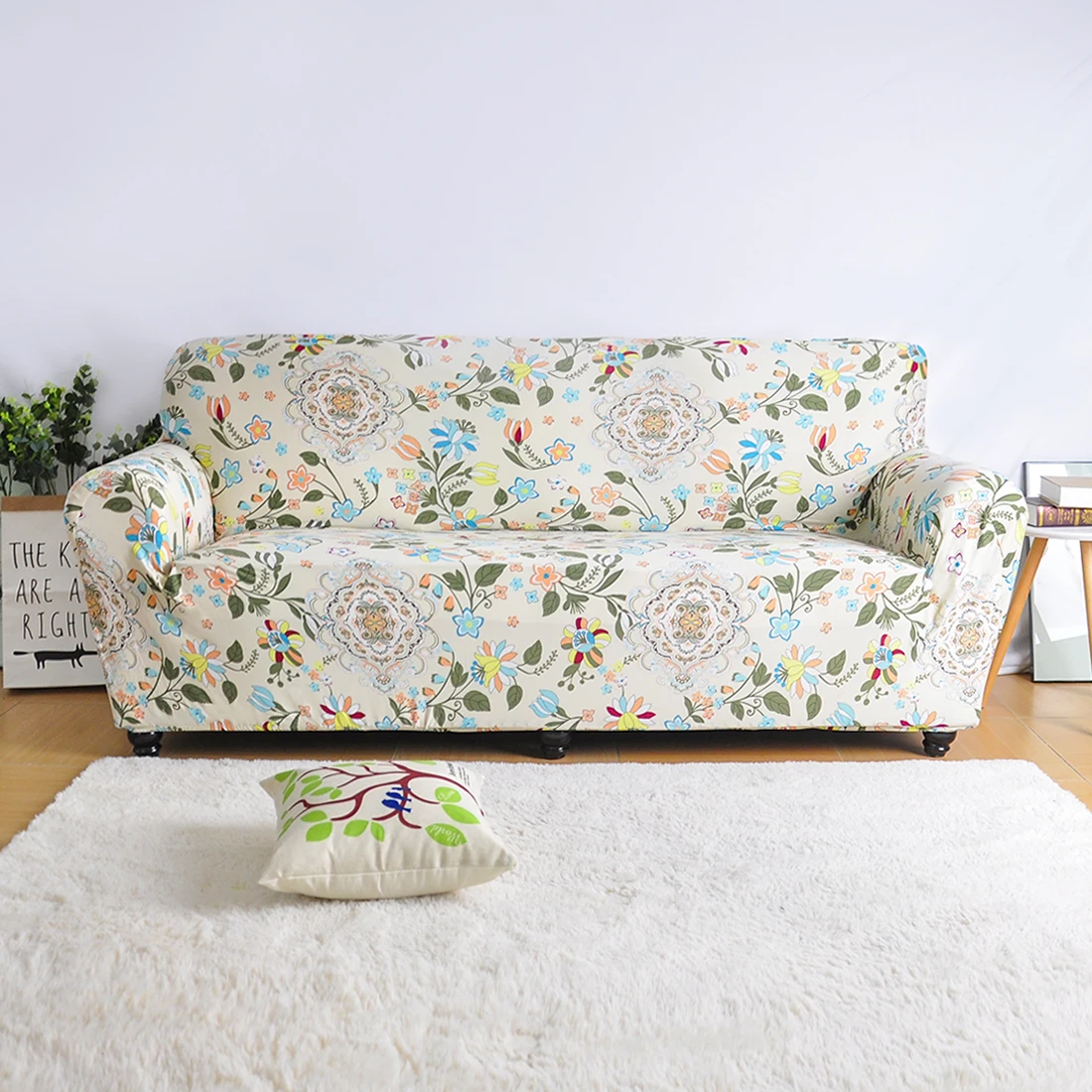 Wholesale Nordic Style Slipcovers Sofa Cover Cotton Elastic Sofa Cover