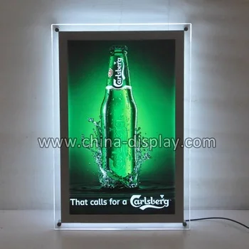 2019 Advertising Illuminated Display Wall Mounted Slim Led