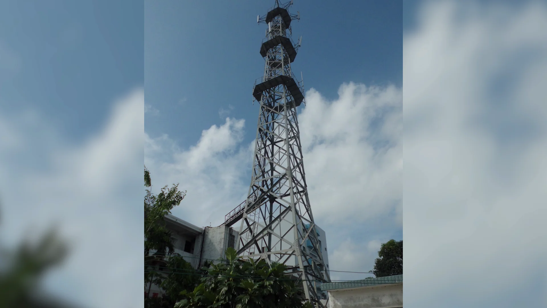 4 legged self supporting angular steel telecom tower for lte gsm