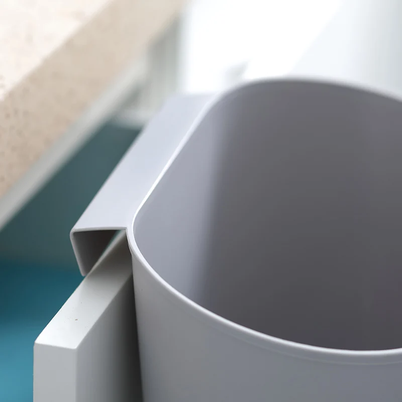 Small plastic Hanging Kitchen Trash Can  Mini Garbage Bin for Cabinet Car Bedroom Bathroom wall mounted  trash bin dust bin