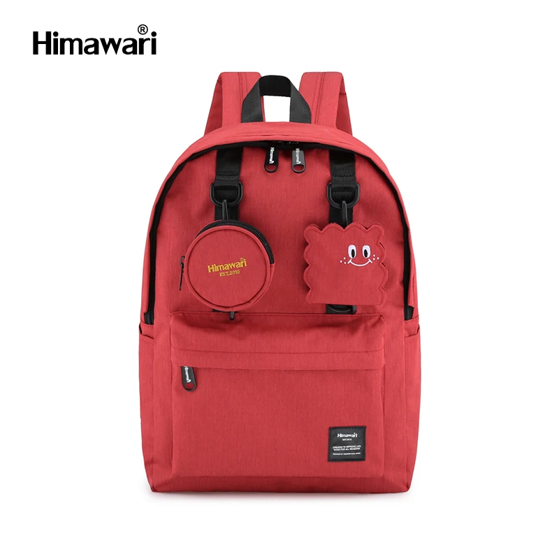 Waterproof Polyester Red Backpack 