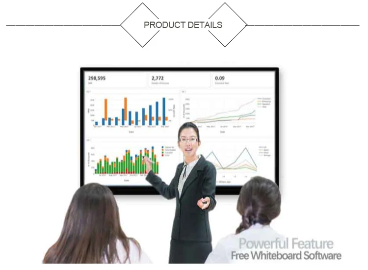 Factory Direct Price 55 65 75 86 inch IR Touch LCD Smart TV E Board Interactive Flat Panel