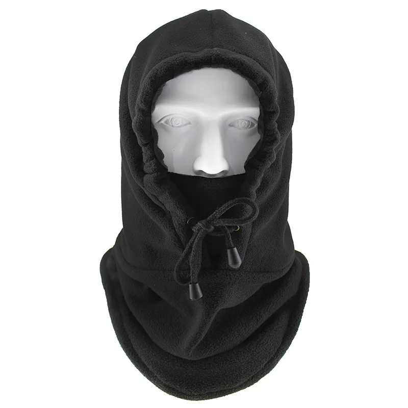 Protège-Nuque pour Hommes et Femmes Bonnet en Polaire Épaisse Masque de Ski Capuche Coupe-Vent et Chaude Cagoule Épaisse à Double Couche
