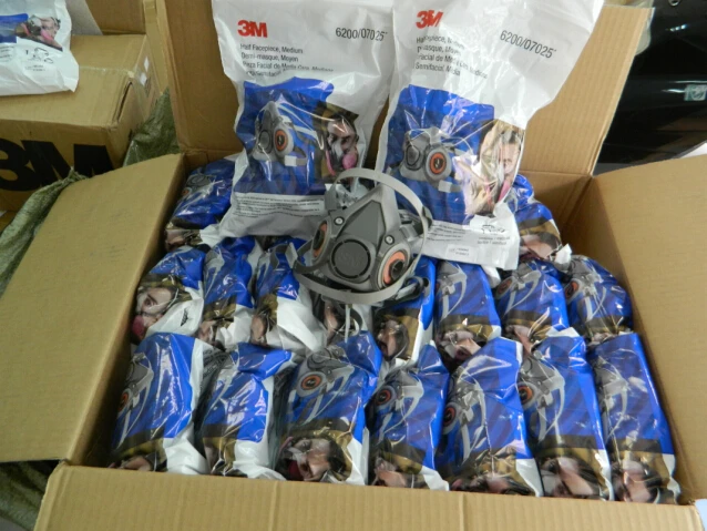 2018 high quality 6100 6200 6300 half mask respirator safety
