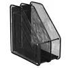 2 Section Wire Mesh Desktop File Sorter Magazine Holder for Document Paper File
