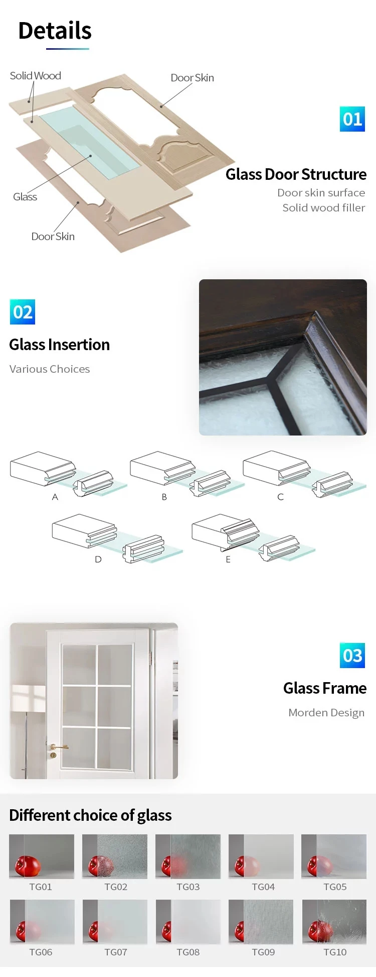 New product launch in china Luxury styles bathroom carved panel solid wood door