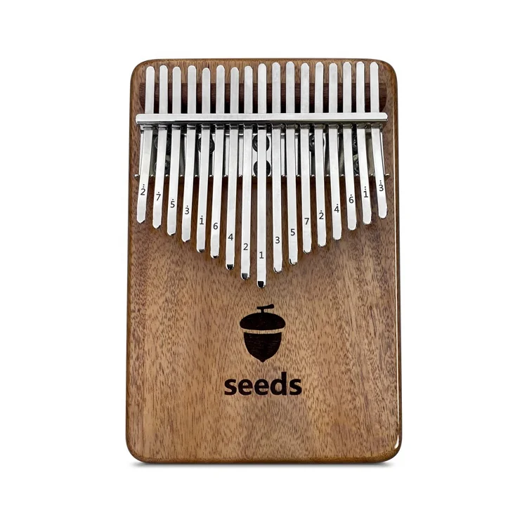 
Musical Instrument Thumb Piano Finger Piano With Case Music sheets Solid Wood Plate Mbira 17 Key seeds Kalimba 