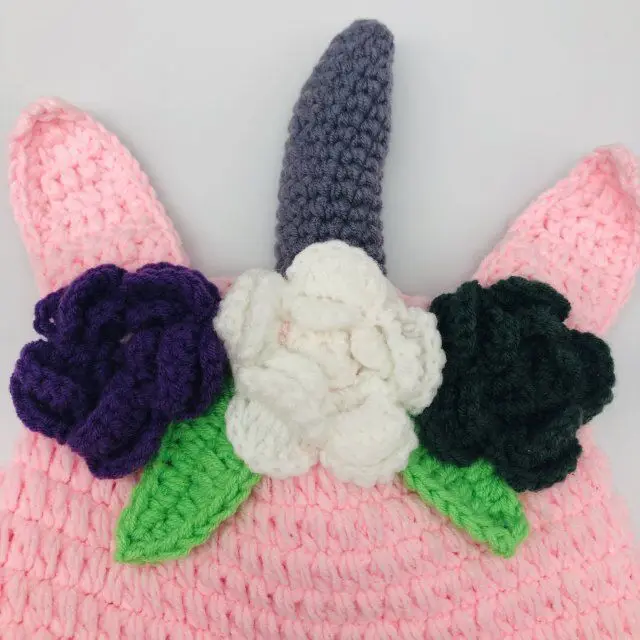 宝宝 女婴的衣服  婴儿帽子  可爱的独角兽钩针婴儿帽子牛奶棉纱手工