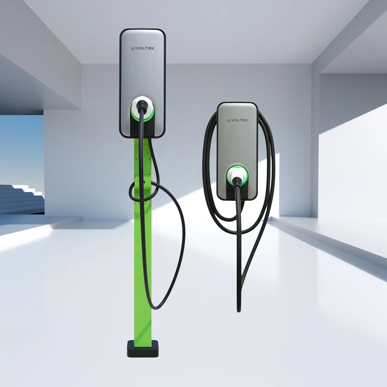 Outdoor Electric Vehicle Charging Pile Power Generation Shed 22kw 3