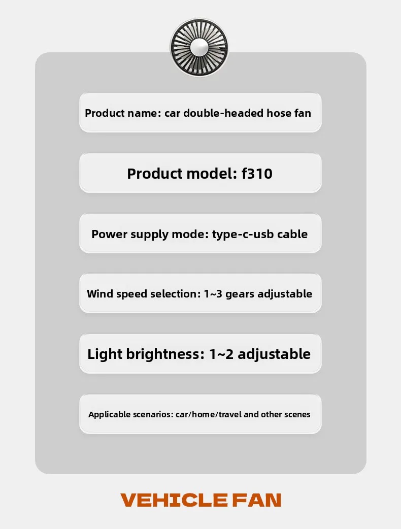 Car Fan, 5V, USB - detail 2