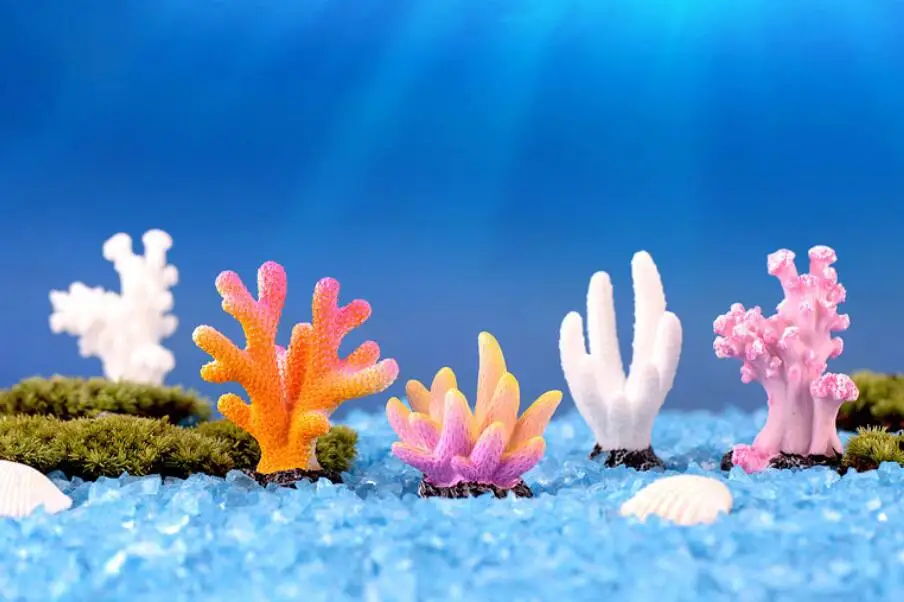 CNZ® Artificial Coral Plant for Fish Tank Decorative Aquarium Reef Ornament 