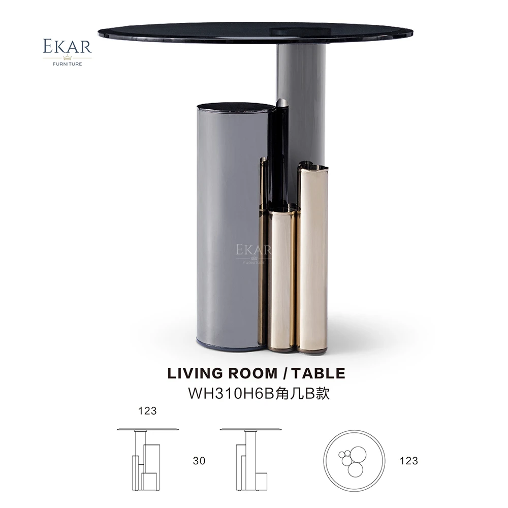 product ekar furniture light luxury side table modern for living room furniture marble side table-67