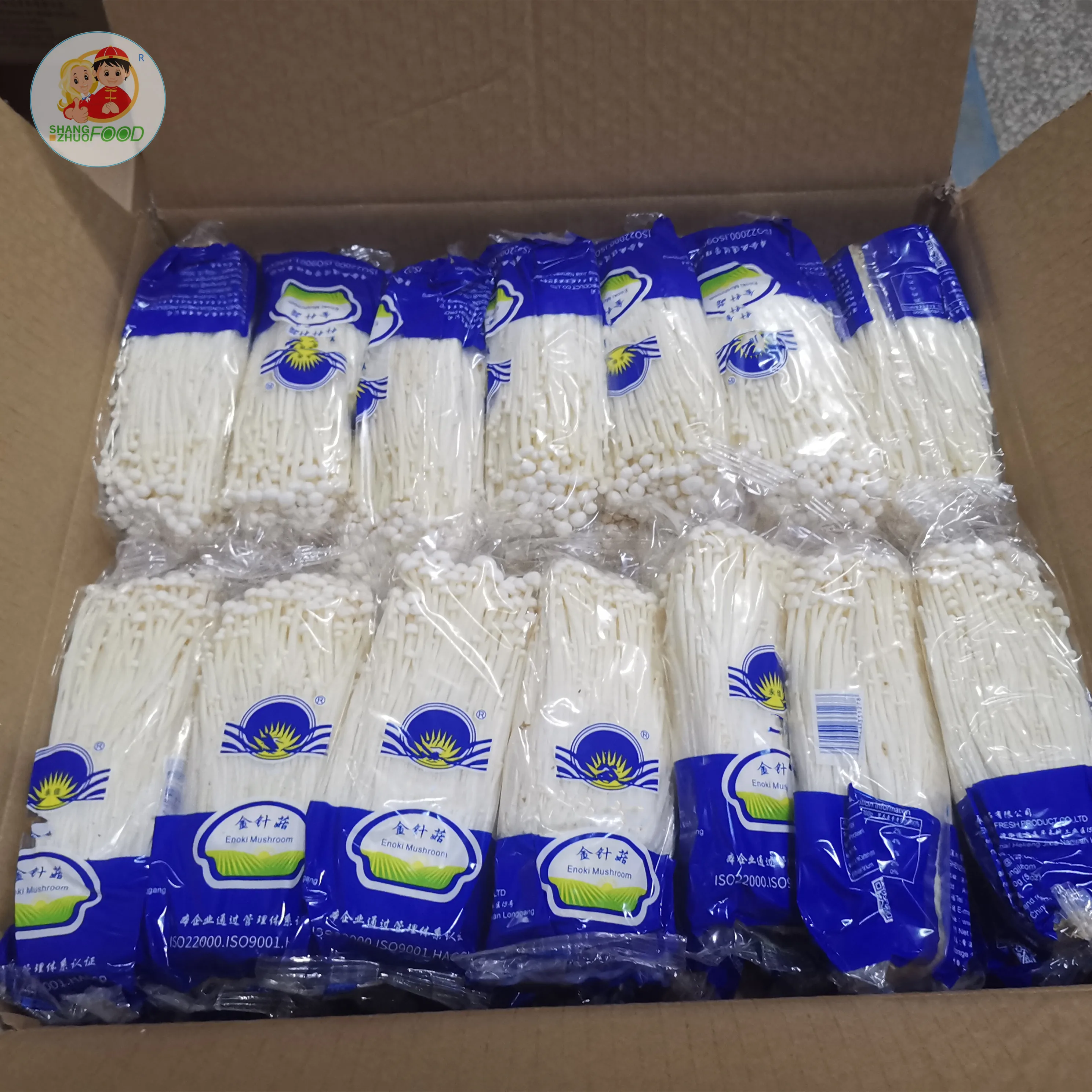 top grade fresh enoki mushroom/ needle mushroom in bag wholesale