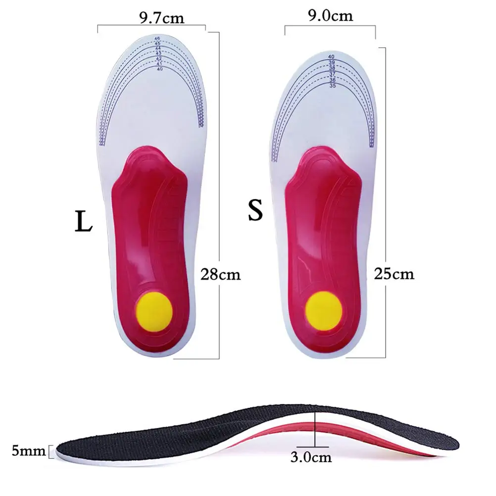 Flatfoot Orthopedic Orthotic Arch Support Insole Flat Foot Corrector ...