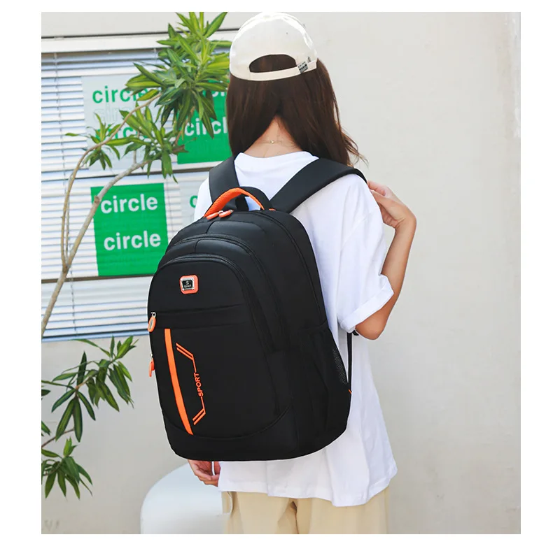 Women's Korean Style Large Capacity Backpack Men's Computer Bag Fashionable Schoolbag for Junior Senior High School Backpack