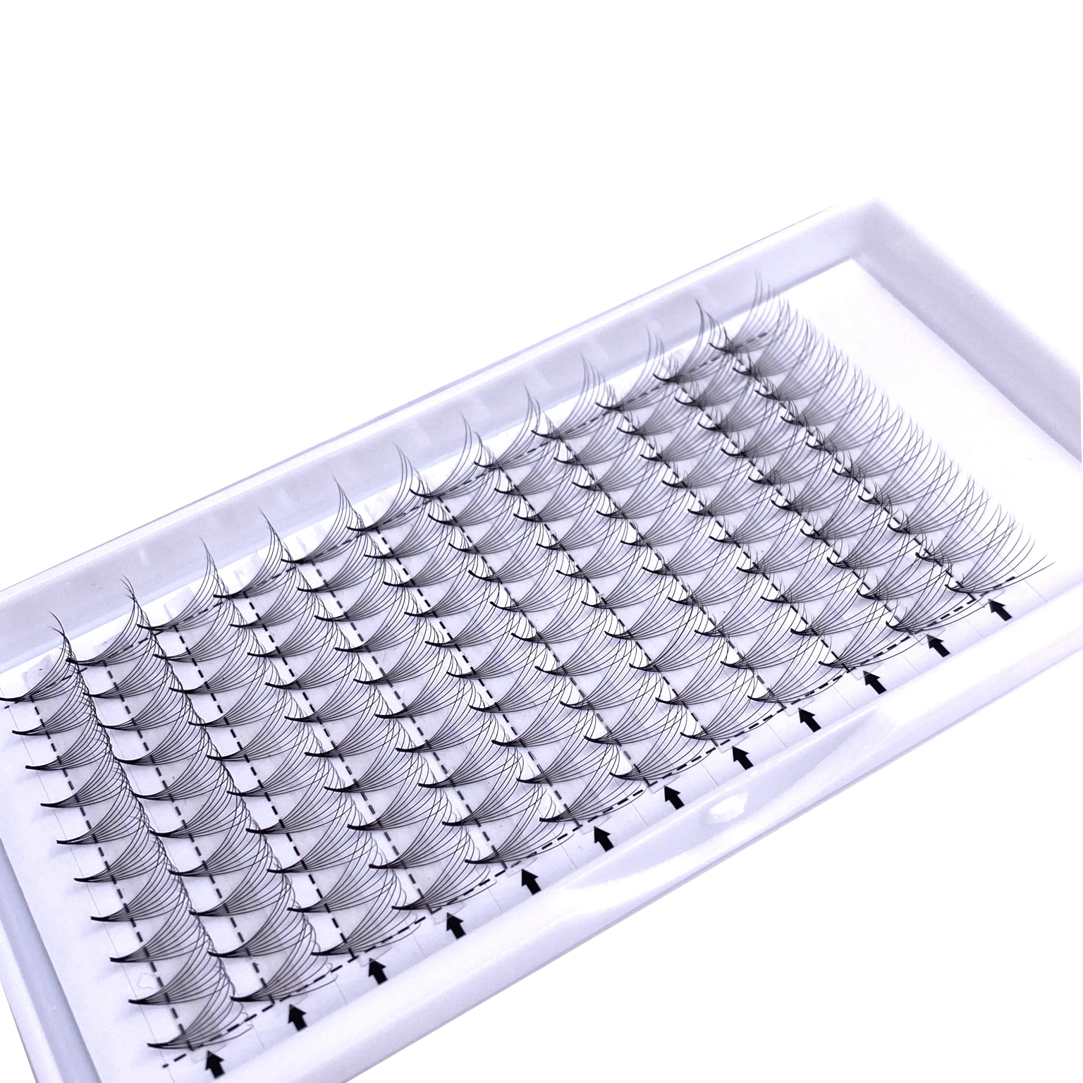 

Pre Made Lashes thin pointy bases premade volume fans eyelashes,1 Tray