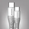 N-Bravers Fast Charging data 3 in 1 USB Cable 1M 1.2M 2.1A for iPhone type C Android Micro
