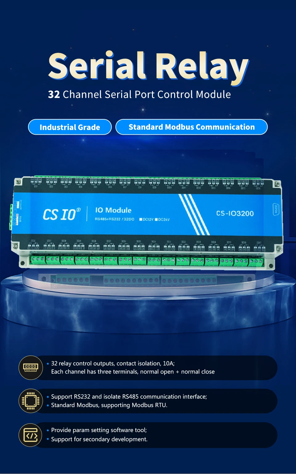 32DO ETH IOT Module Gateway Ethernet & Communication I/O Module with 32 ...