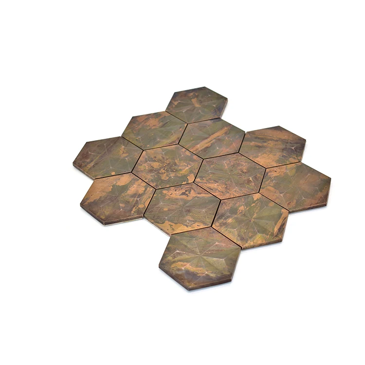 Moonight New Arrival Stainless Steel Hexagon Minimalist Mosaic For Backsplash