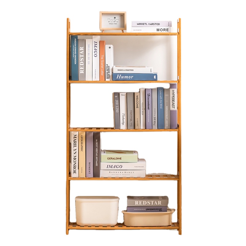 Hot Sale Made of 100% Natural Bamboo Book Shelf Bookcase