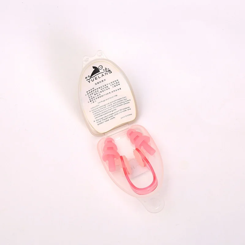 
Custom cheap eco waterproof soft silicone swimming nose clip earplug 
