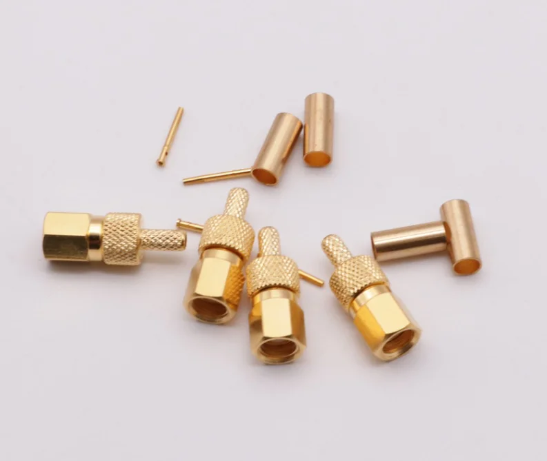 Smc Female Crimp Plug Connector For Rg316 Rg174 Cable - Buy Coax ...