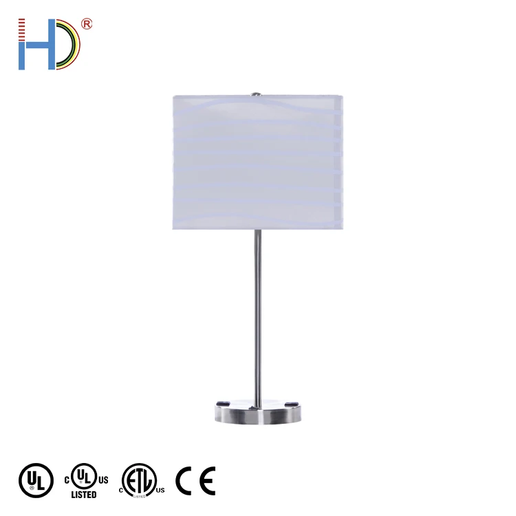 Nickel Finish Rustic Shabby Chic Luminaire Table Lamp For Coffee Shop