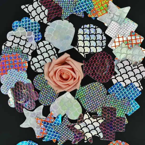 Holographic Disposable Breast Petals Waterproof Ladies Brassier Cross