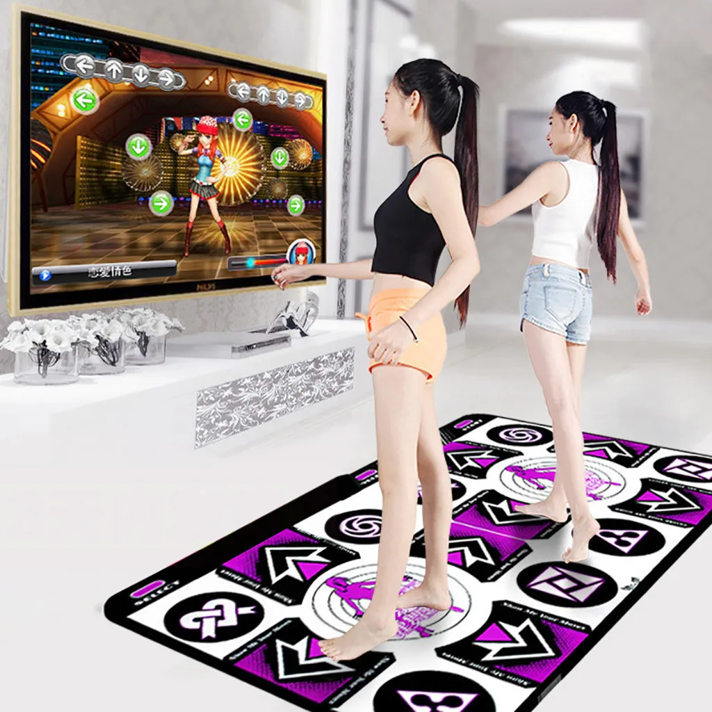 
Double dancing mat non-slip dance step somatosensory game mat dancing mat + 2 remote controls + wireless receiver 