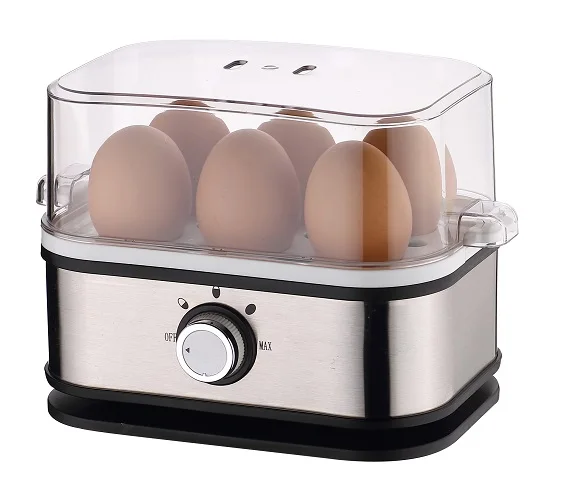6 Egg Capacity Stainless Steel Electric Egg Boiler Cooker Automatic