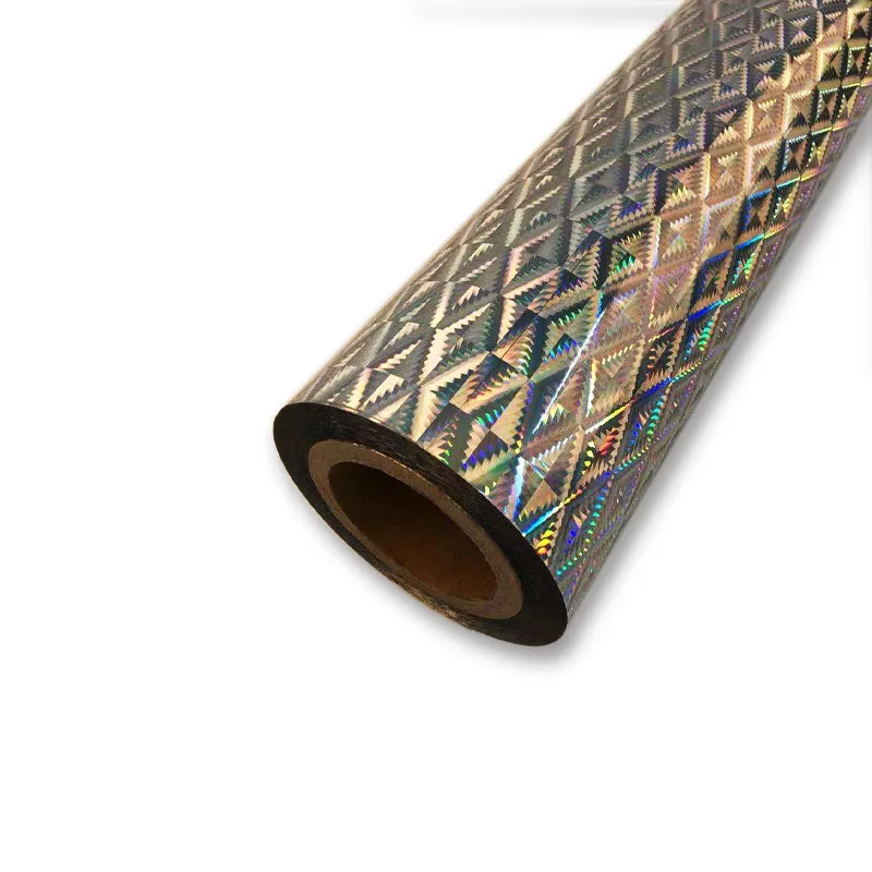 Heat Transfer Uv Casting Cure Transparent Bopp Holographic Plastic Film