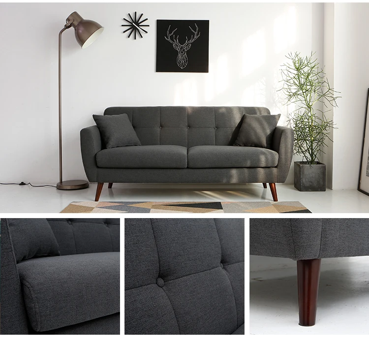 2020 Living Room Furniture Nordic Modern Fabric Scandinavian Sofa Nordic Modern Fabric Scandinavian Sofa