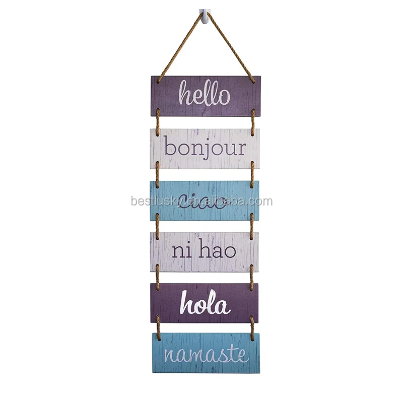 Rustic Wooden Decor Large Hanging Wall Sign For Home Decor Wood Plaque