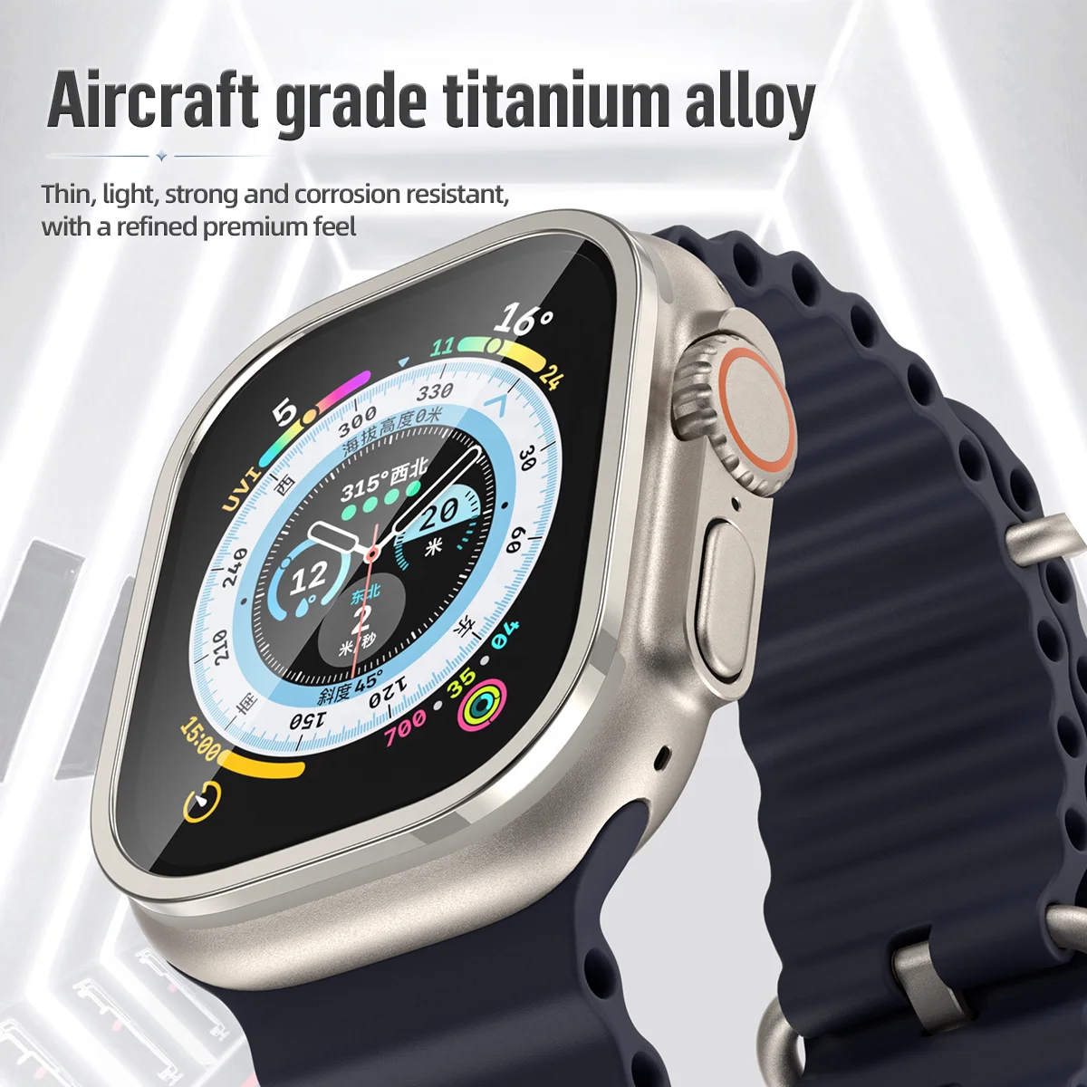 Blueo Titanium Frame For Apple Watch Ultra Buy For Apple Watch