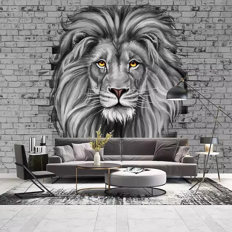 white lion wallpaper 3d