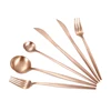 Factory wholesale restaurant flatware,18/10 stainless steel rose gold matte cutlery set