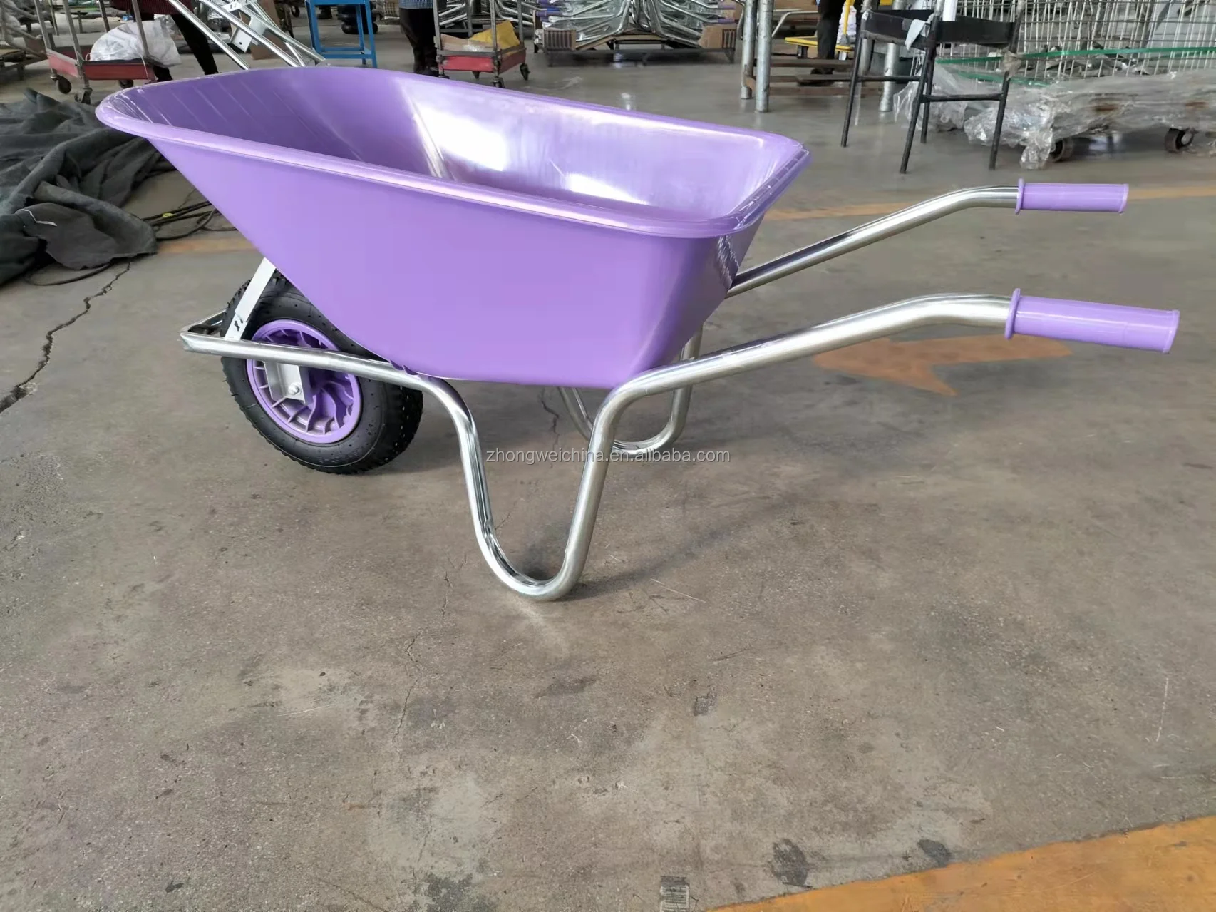 Wb6414 Industrial Wheelbarrow Plastic Tray Hand Wheelbarrow Buy