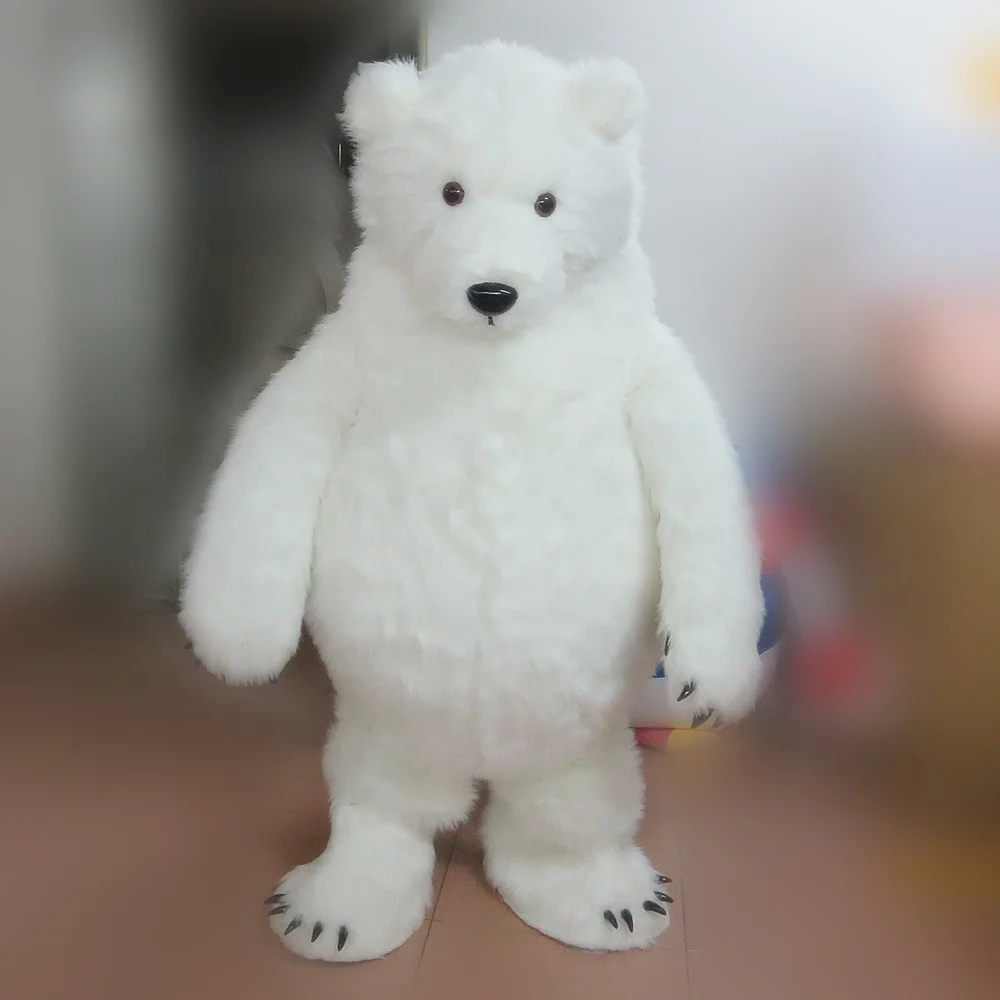 Good Ventilation Vivid Furry Polar Bear Costume For Adult Polar Bear ...