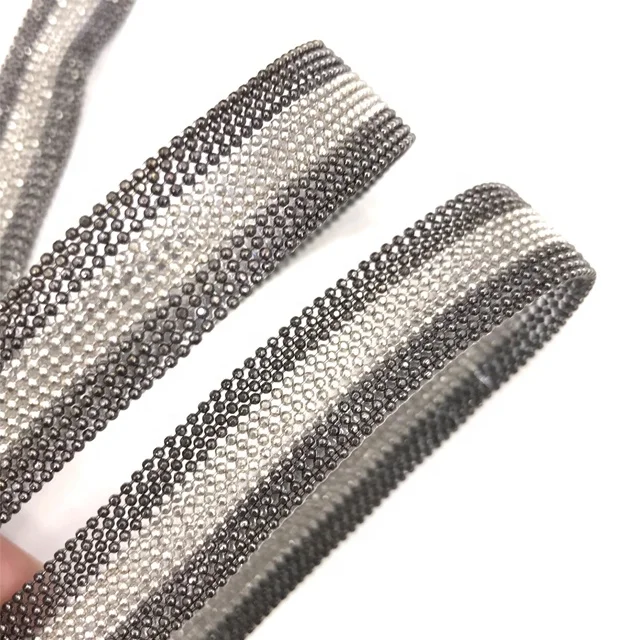 l214 铁球链两侧新的修补片修剪黄铜金属链修边鞋