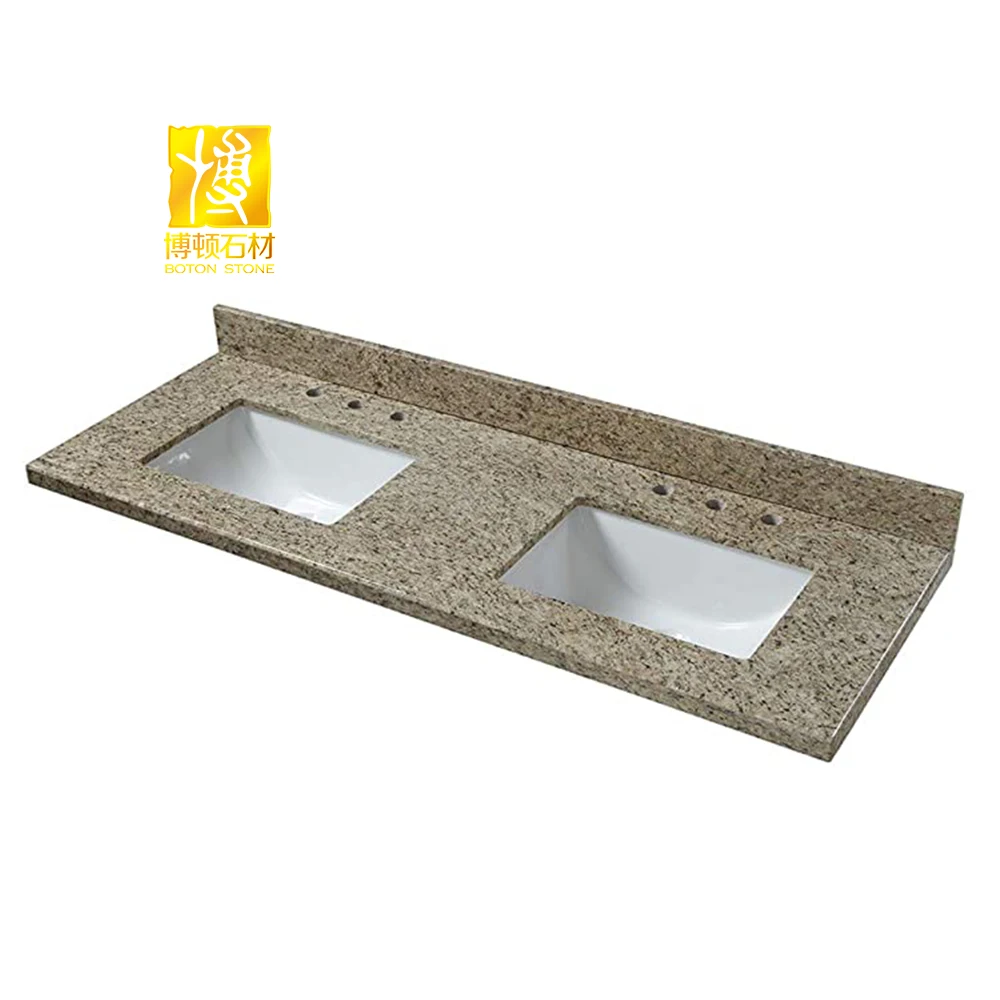 Well Designed Double Sink And Countertops Stone Granite Vanity