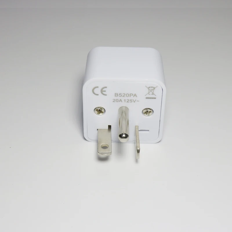 Universal Au Uk To Us 20a 125v Ac Power Plug Adapter 3 Pin Travel ...